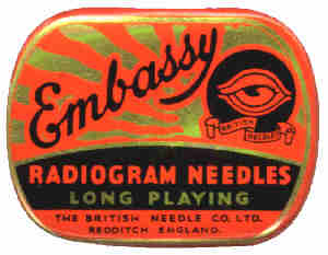 Gramophone needle box